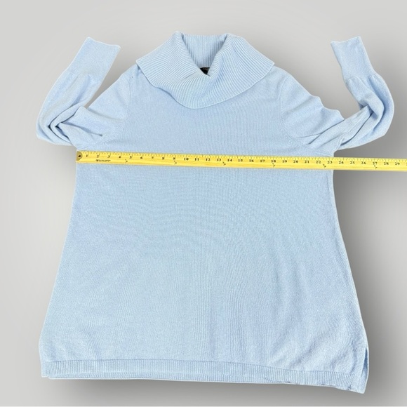 TALBOTS Cashmere Sweater Cowl Neck Sz 2X Blue - Picture 11 of 15